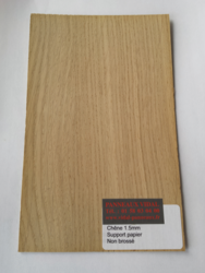 PLACAGE CHENE EPAIS A 1,5mm 250X122 SUR SUPPORT CRAFT